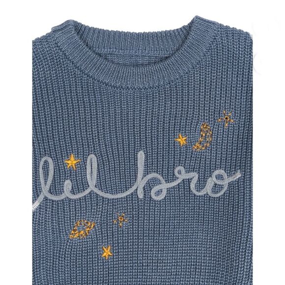 Modern Moments by Gerber Baby Boy Little Bro Sweater Shirt Sizes 24 Months - Picture 4 of 8